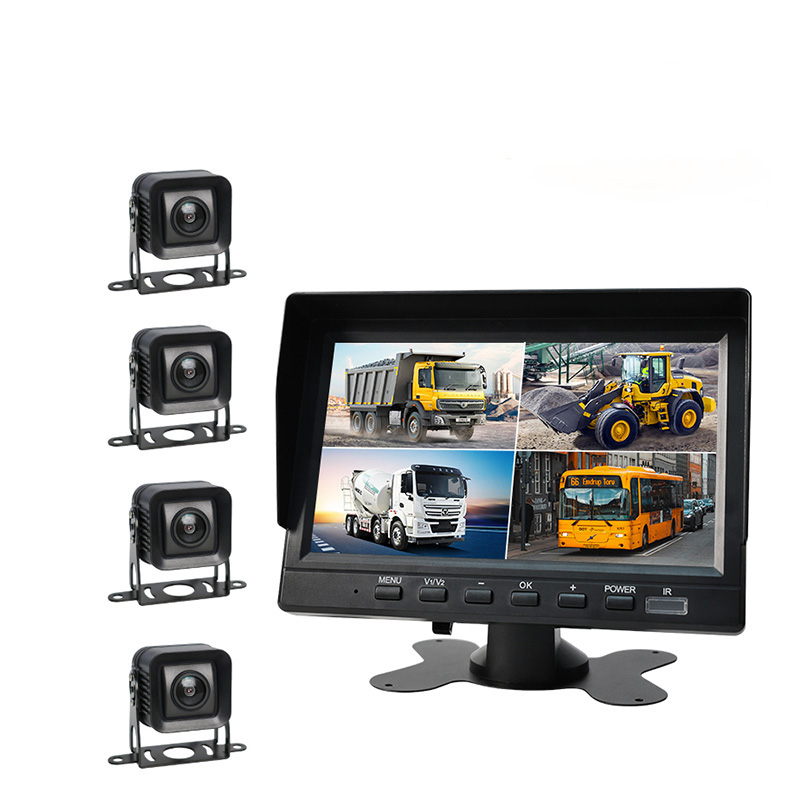 K704BSD 7Inch 4CH Quad Monitor Set with BS...