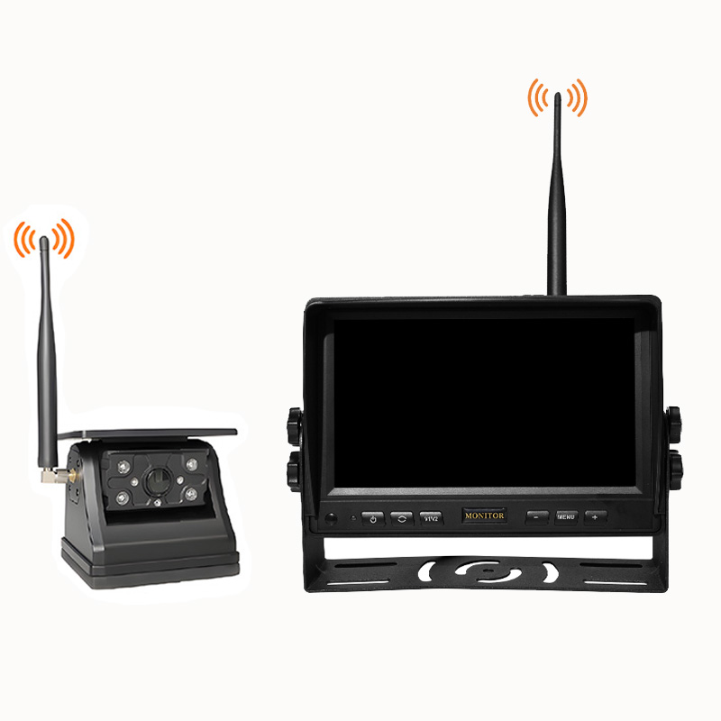 ZY-W713 7” inch Wireless Solar Camera Syst...