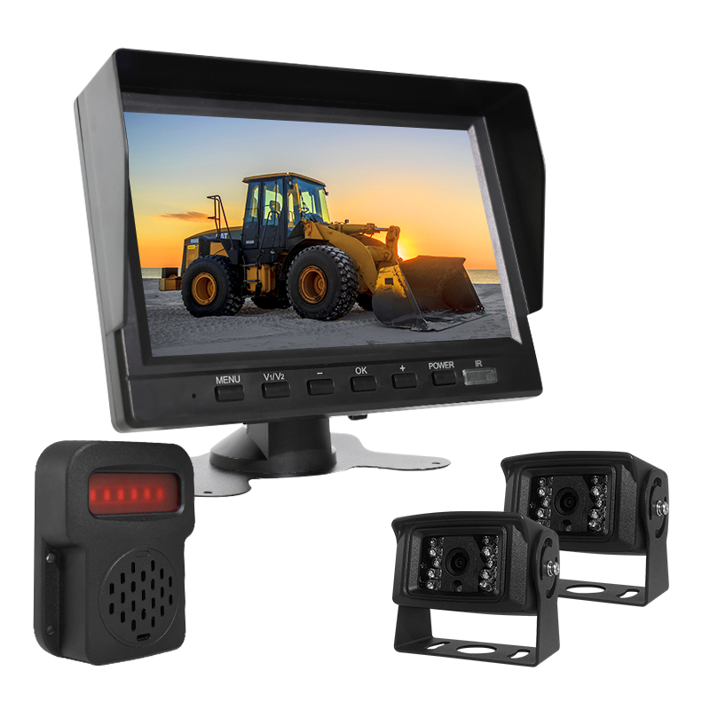 K702BSD 7Inch 2CH Split Monitor Set with BSD with Remote Control