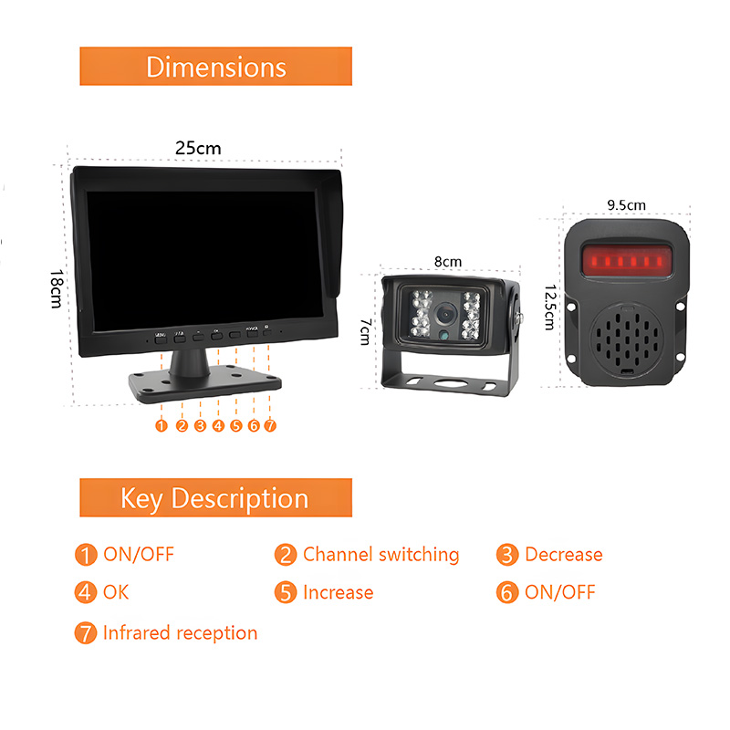 K1015-BSD 10Inch 4CH Quad Monitor Set with BSD Alarm DVR Recorder