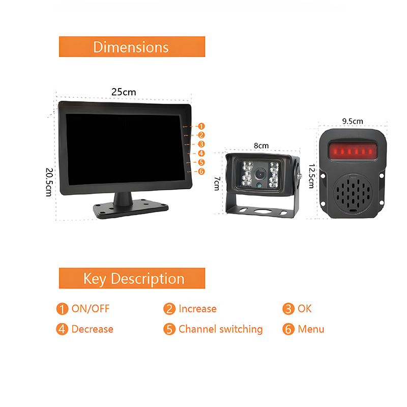 K-1014BSD 10Inch 4CH Quad Monitor Set with BSD Outside Speaker
