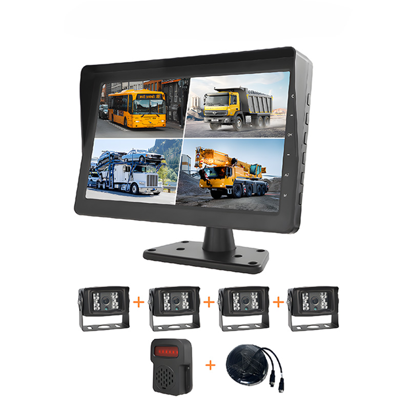 K-1014BSD 10Inch 4CH Quad Monitor Set with BSD Outside Speaker