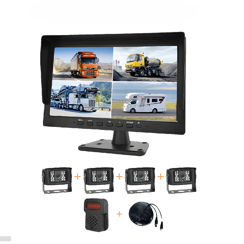 K1015-BSD 10Inch 4CH Quad Monitor Set with BSD Alarm DVR Recorder