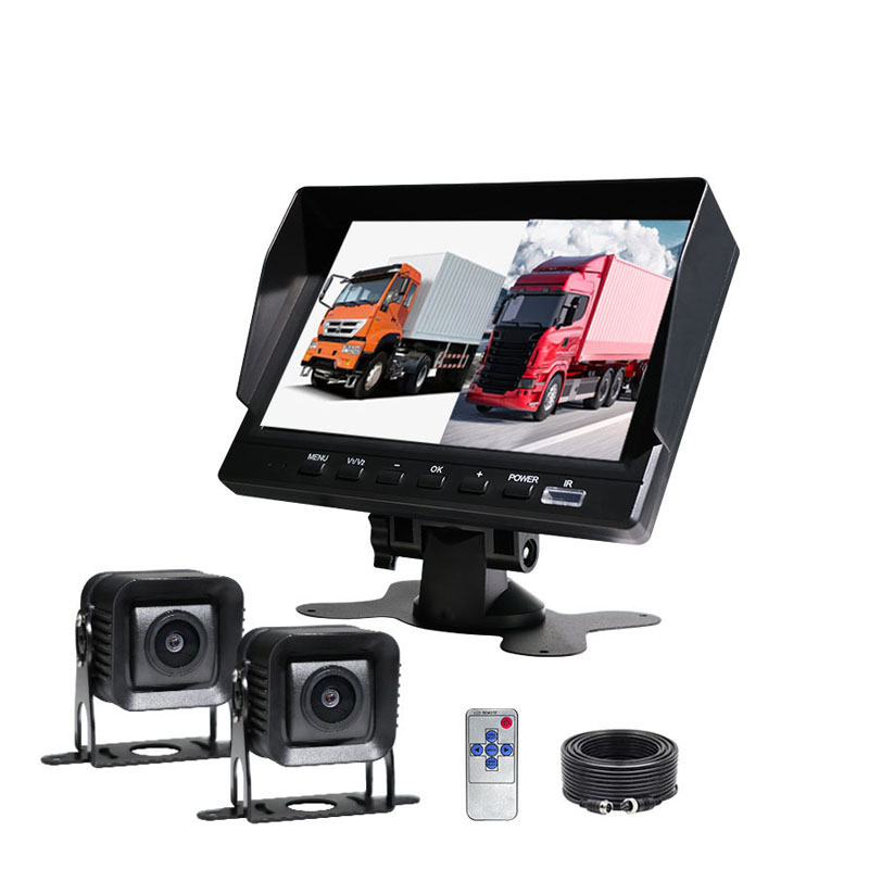 ZY-K702 7Inch 2CH Split Monitor Set Car Tr...